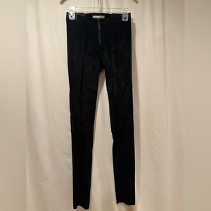 Alice + Olivia Black Suede Pants